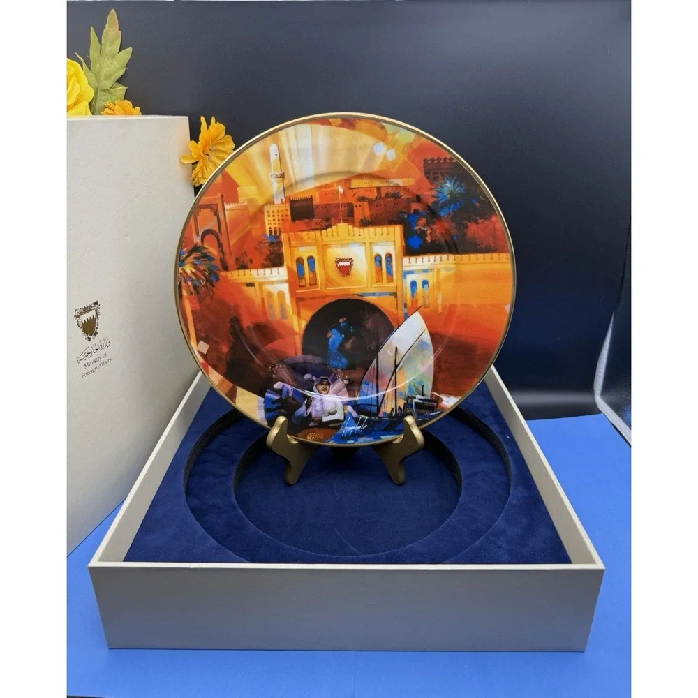 Kingdom of Bahrain Decorative Collector Plate Designed by Annada